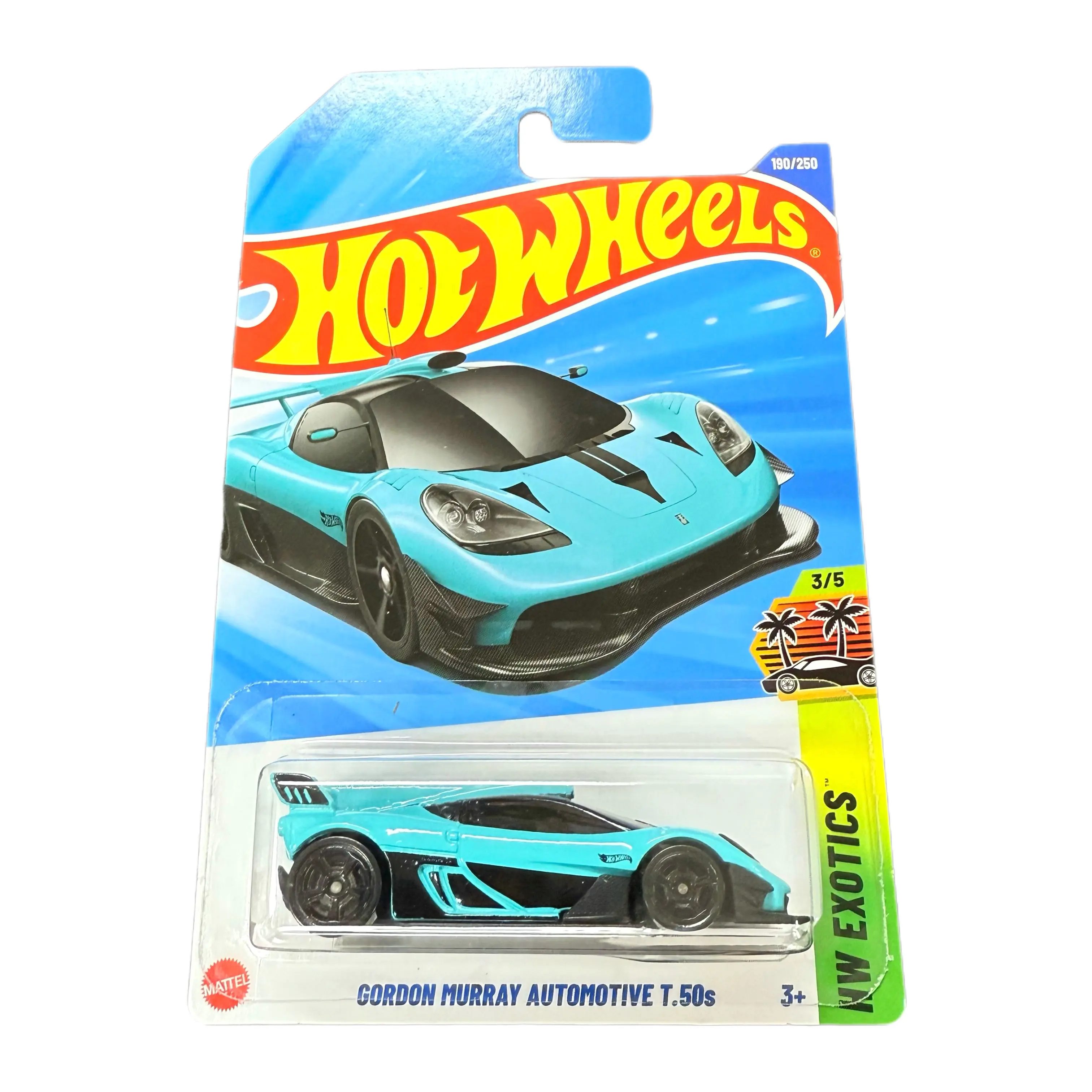 

2025-190 Hot Wheels Cars Gordon Murray Automotive T.50s 1/64 Металлическая литая под давлением модель Коллекция игрушечных транспортных средств