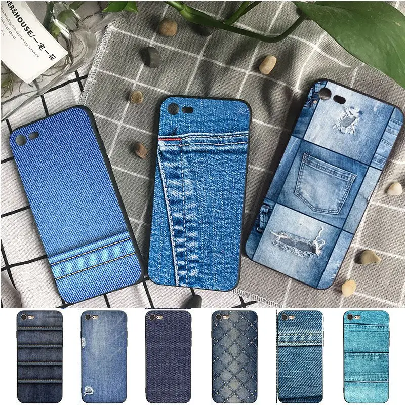 

jeans style blue funda coque phone cover for iPhone 15Pro 16pro 13PRO max 7 8 XR 14plus 11pro 12pro max 13mini SE 2020 cases