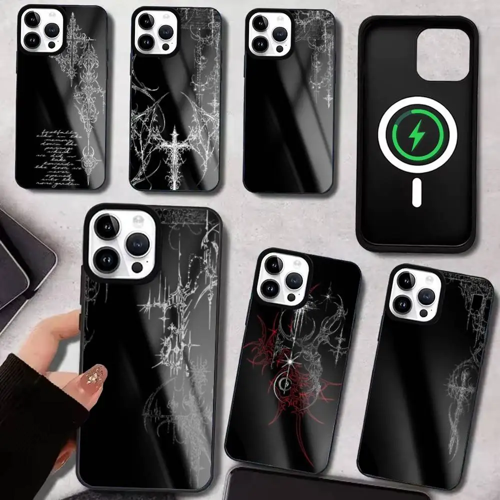 

C-Cyber S-Sigil Phone Case For iPhone17,16,15,14,13,12,11 Plus,Pro Max Magnetic For Magsafe Wireless Charging