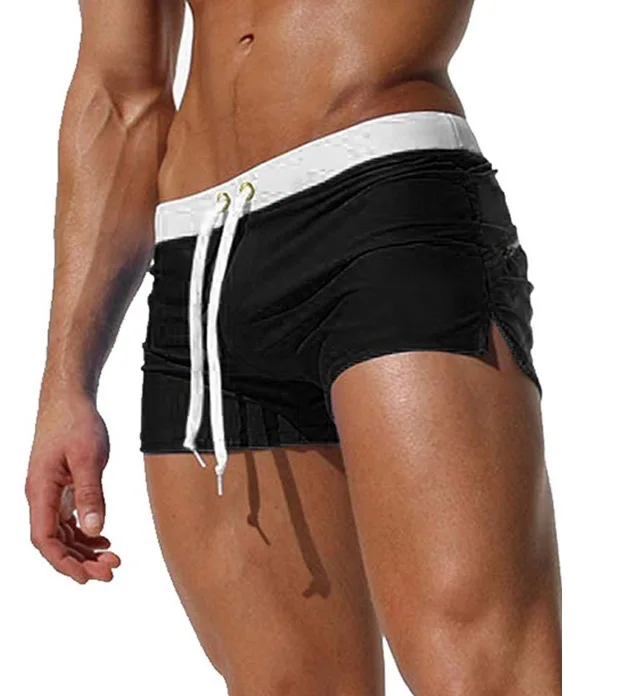 Herren-Badeanzug, 10-farbig, Gesäßtasche, Design, schnell trocknend, Strand, Herren-Boxershorts, Sommer-Badehose