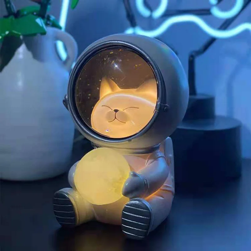 Galaxy Star Astronaut Night Light Cute Animals Lamp For Kids Bedroom Decor Gift Table Light Space Man Decoration Latern