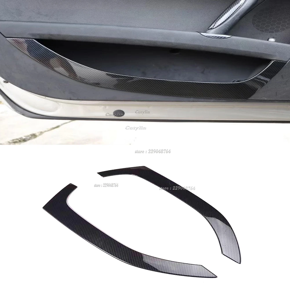 For Audi TT 2008 2009 2010 2012 2013 2014 Car Accessories Gearbox Water Cup Frame Carbon Fiber Style Trim Windows Control Panel