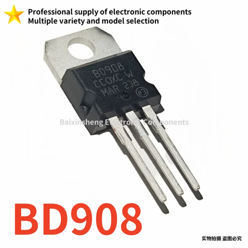 10PCS Brand new quality BD908 TO-220