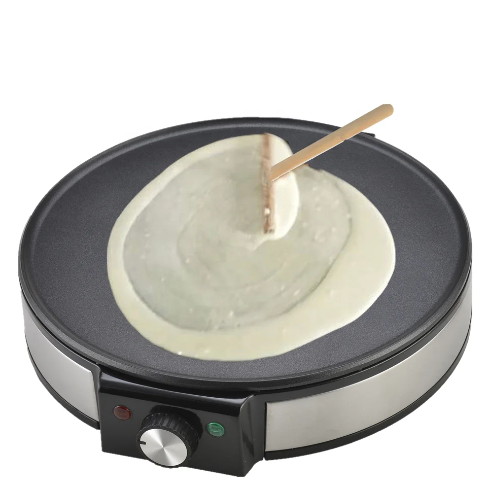 Adjustable Temperature Control Aluminum Hot Plate 12In Electric Crepe Maker