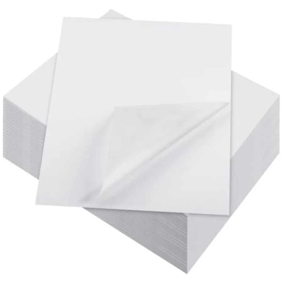 

Бумажные наклейки Washi, белые, портативные, многофункциональные, совместимые с принтерами, полноформатные этикетки размера Letter