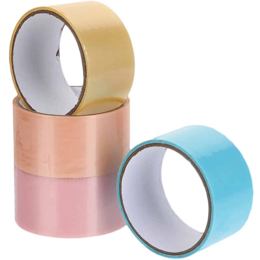 

4 Rolls Sticky Ball DIY Tapes Relaxing Rolling Glue Self-adhesive Children Colored