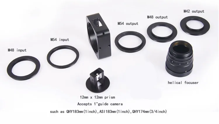 HERCULES Off-Axis Guider OAG S8239 Improved Medium Long Focal Length and Deep-sky Imaging (Black)