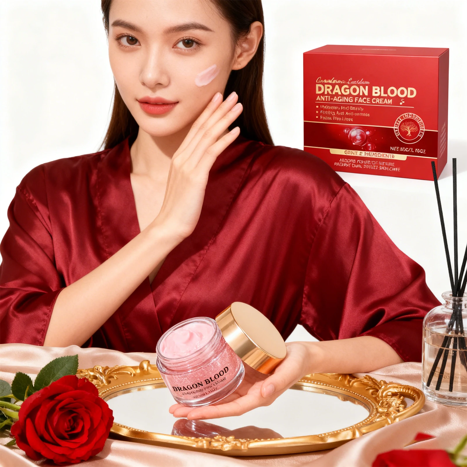 Dragon Blood Cream Retinol Facial Cream Anti-Aging Improve Dry and Rough Skin Deep Moisturizing Nourishing Brightening Face Care