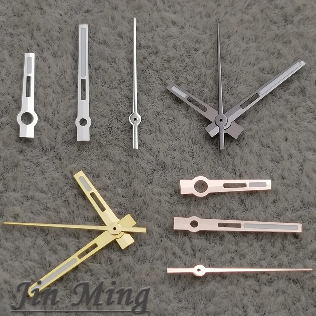 Hohe Qualität Uhr Hände 12,5*12*8 Grün Leuchtende Silber Gold Pistole Für NH35 NH36A 7S26 7S36 4R35 4R3 Bewegung Uhren Zubehör