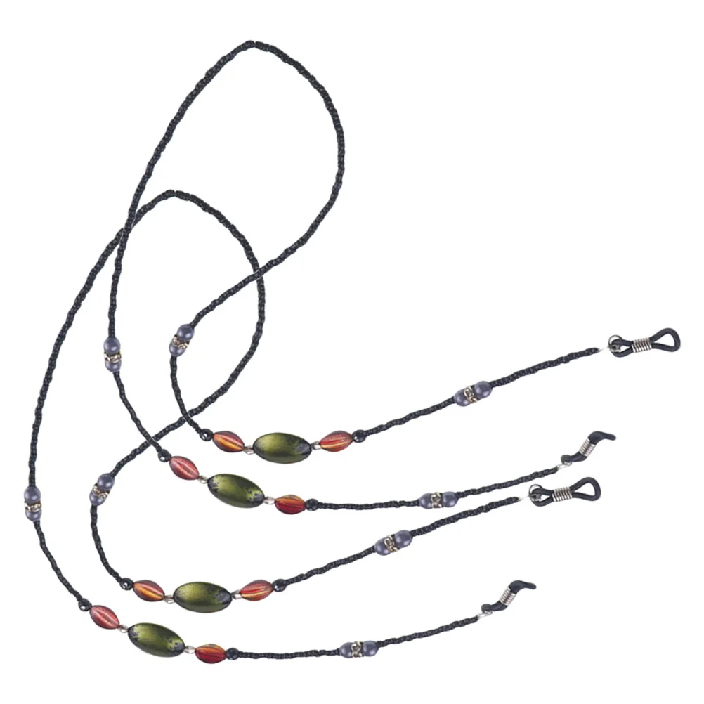 

2Pcs Beaded Eyeglass Strap Stylish Acrylic Lightweight Eyeglass Holder Strap for Women Outdoor Sports Travel Shopping