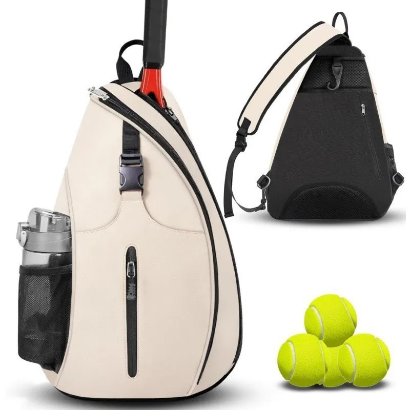 New Pickleball Paddle Shoulder Bag Lightweight Waterproof Crossbody Bag for Tennis Rackets and Badminton Rackets