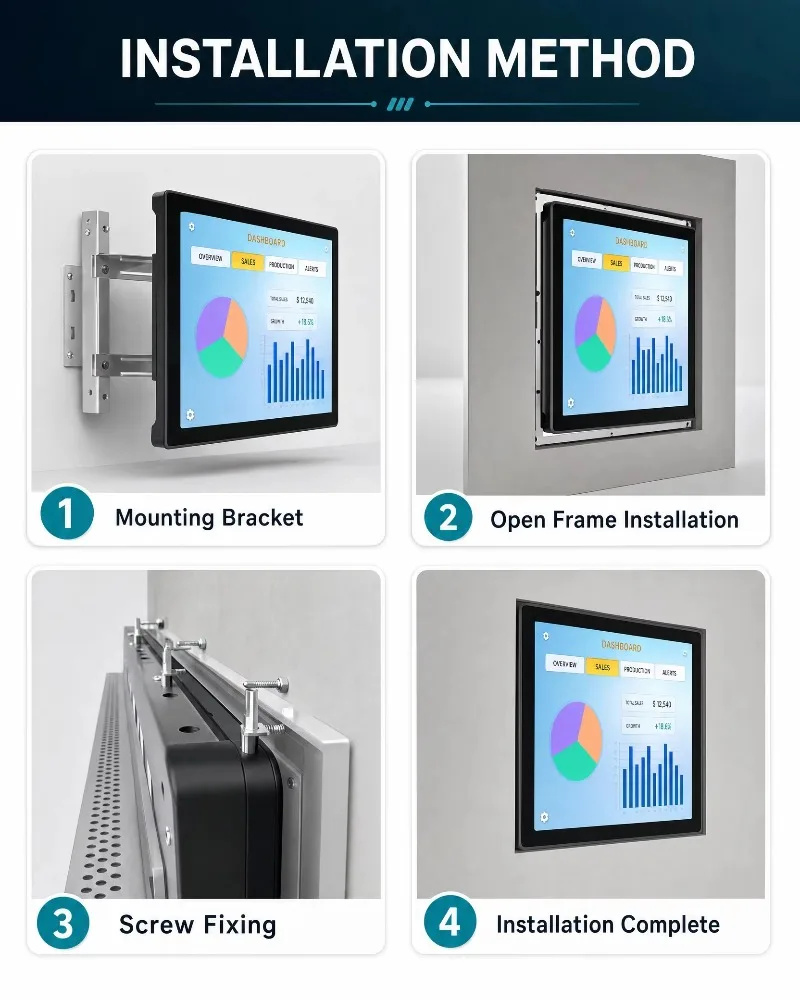 SeeTouch Industrial Touch Screen  High Brightness Multitouch Marine Grade Serial DVI Interface