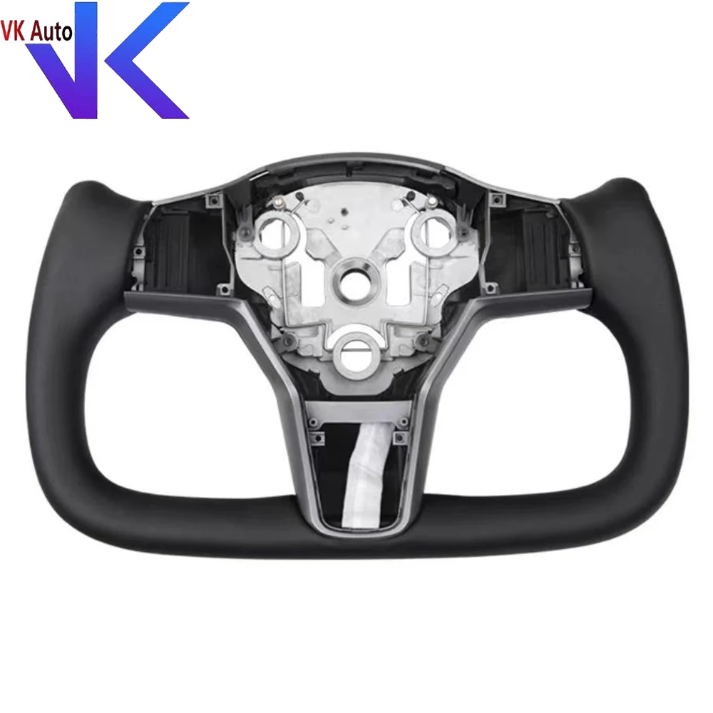 

For Tesla 22-23 Model Y Black Yoke With Heated Steering Wheel Assembly Accessories