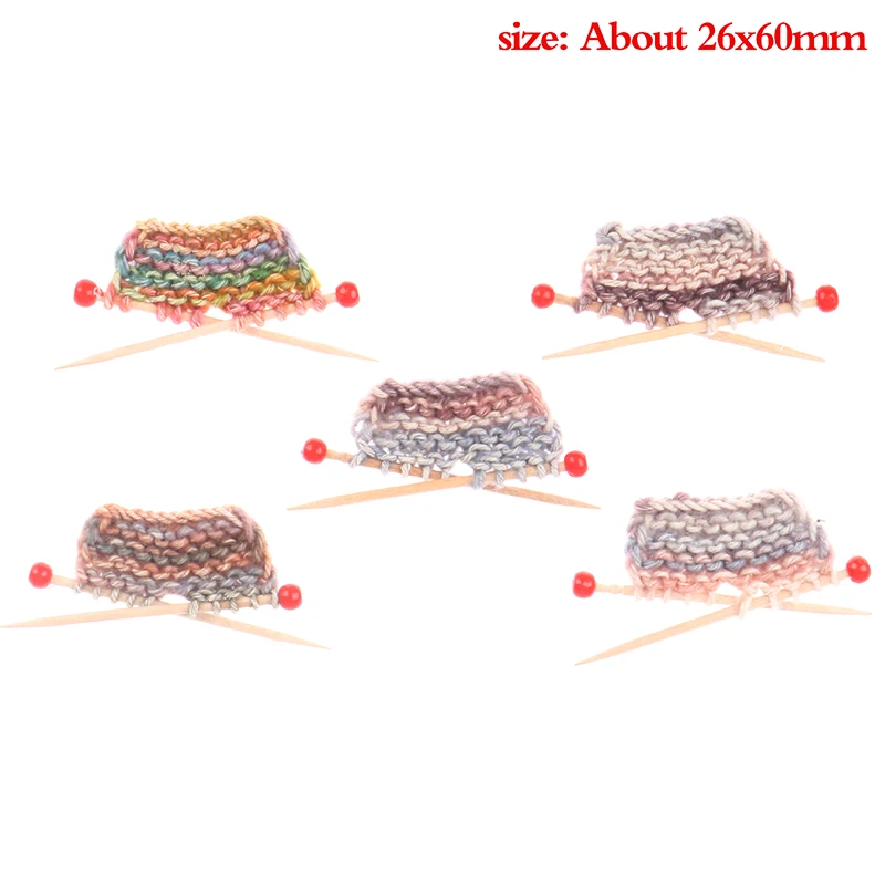 1/12 миниатюрный кукольный домик, имитация толстого вязаного свитера, модель DIY, аксессуары, декоративное украшение