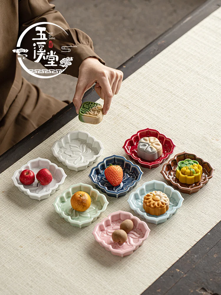 

Retro Cerc Tea Sna Plate Small Size Chinese Sle Fruit Di Precise Home Use Living Room Sna Plate Tea Break Plate