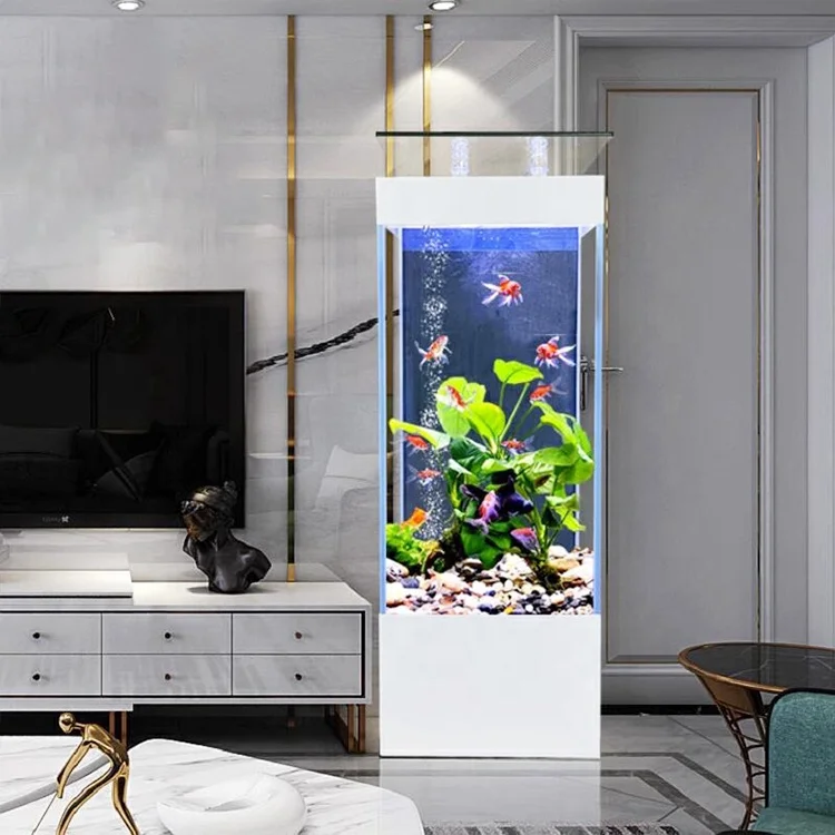 

Factory Wholesale Square Fish Tank Aquarium With Filter System for Home Decorations