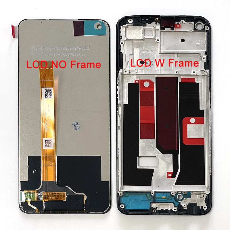 6.5  Original For Oppo A93 5G PCGM00 PEHM00 LCD Display Screen Touch Panel Digitizer For Oppo Realme Q3 5G LCD Frame Replacement