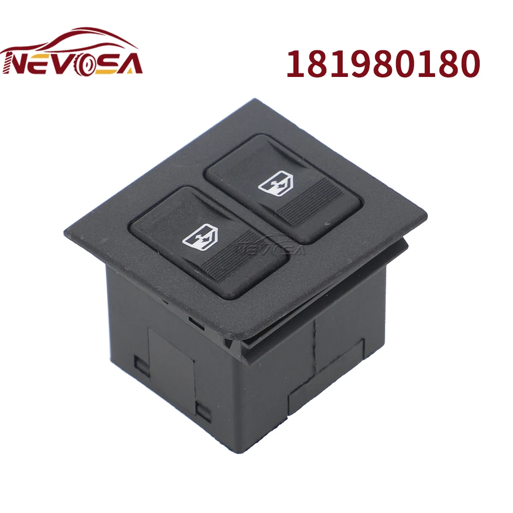 181980180 para Fiat Fiorino Uno Mille 2004-2013 piezas de automóvil regulador de ventana delantera izquierda interruptor de Control de ventana eléctrica botón de vidrio
