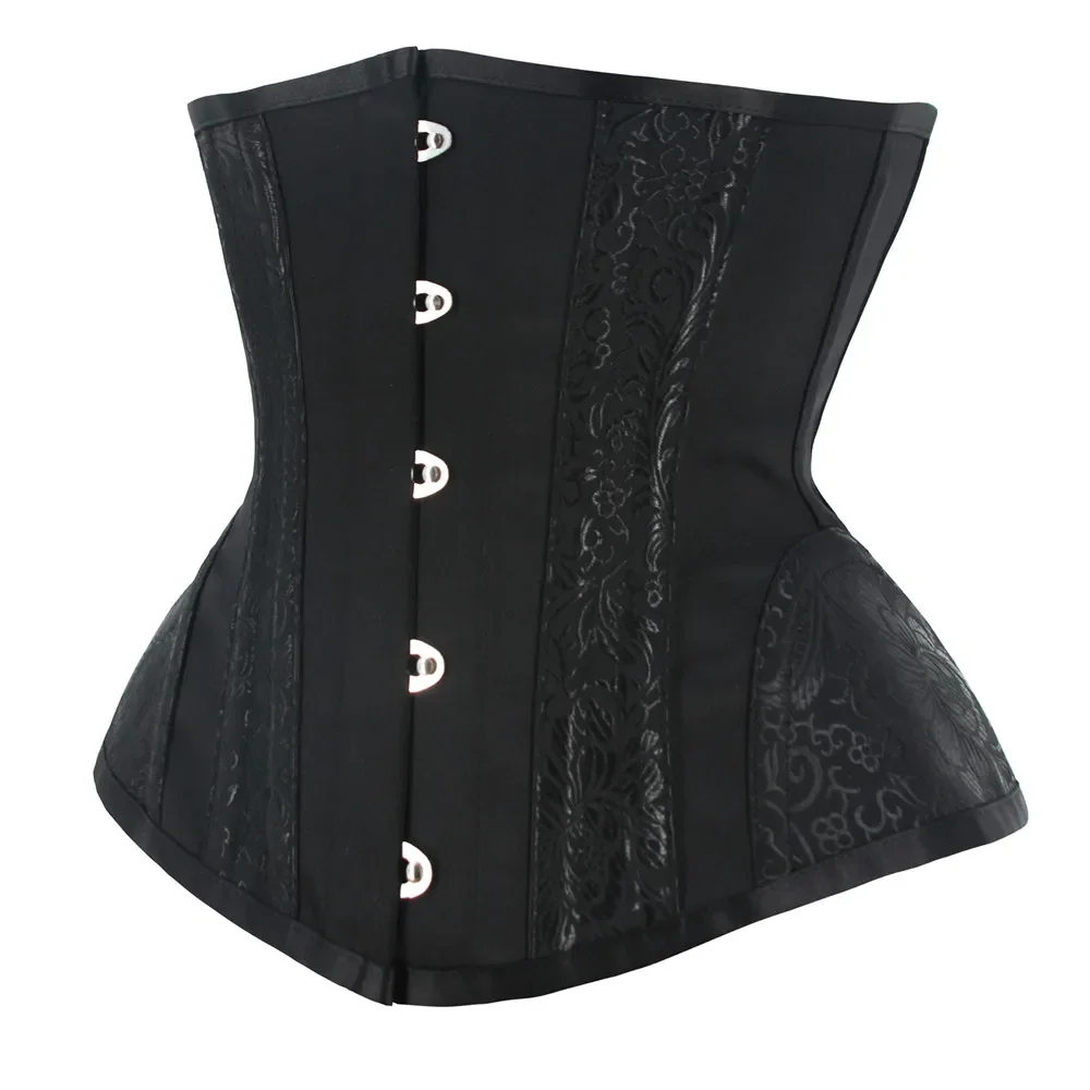 Krótki tułów klepsydry gorset modelujący talię dla kobiet Sexy gotyckie gorsety i gorsety gorset Waist Trainer odchudzanie talii cinczer