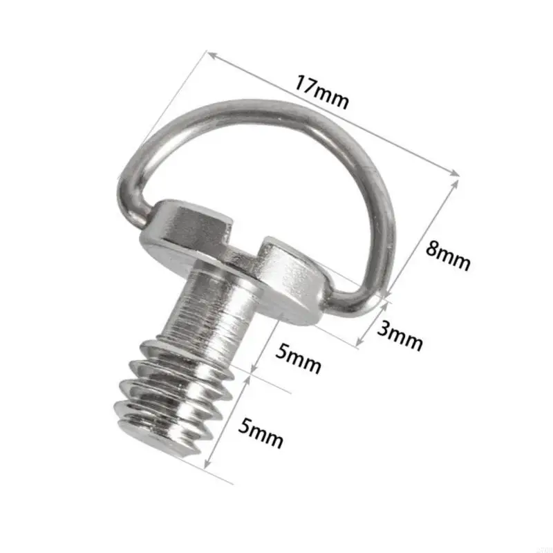 270B 2PC สแตนเลส D เพลา D-RINGS 1/4INCH TRIGOD SCREW