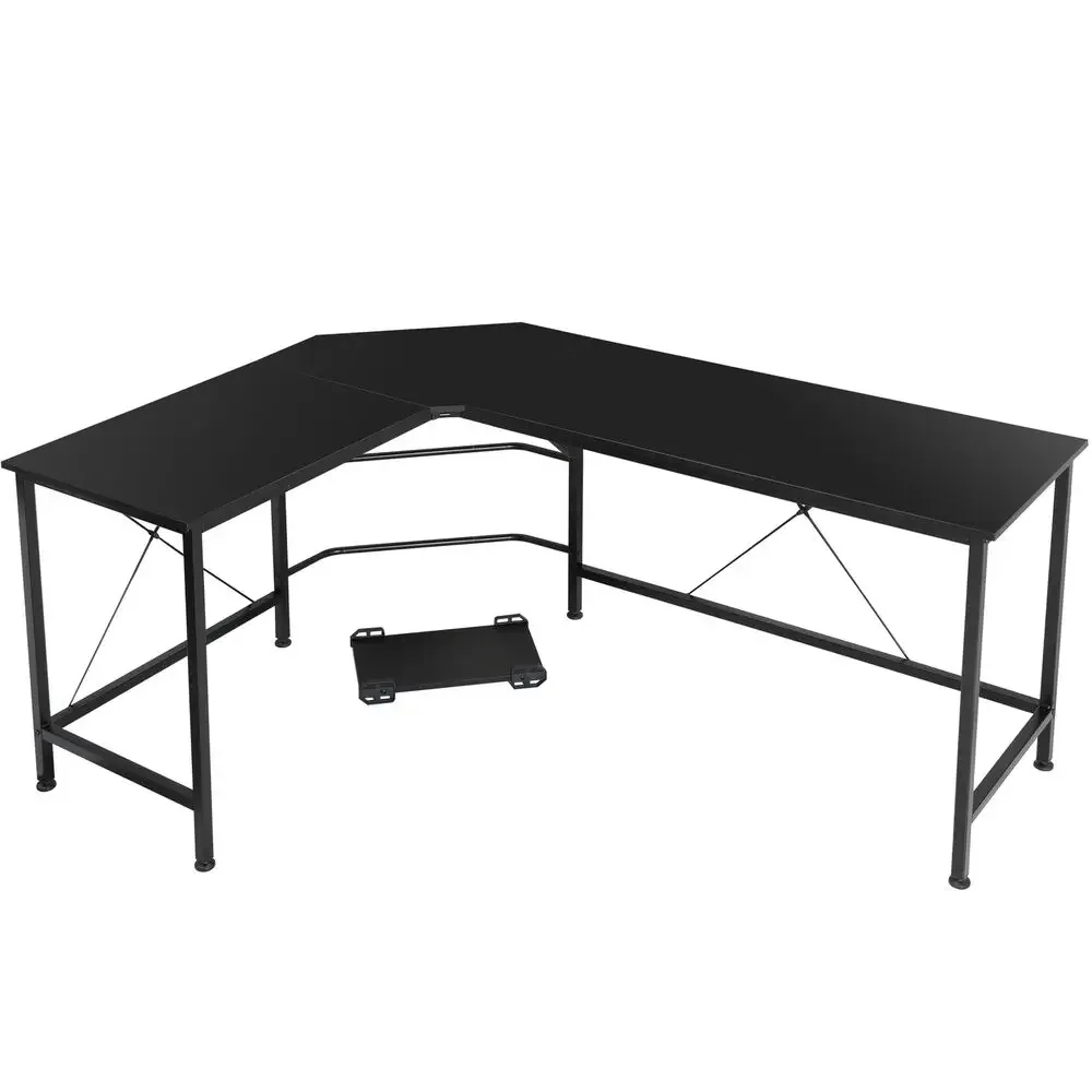 

L-Shape Corner Desk Computer Desk Gaming Laptop Table Workstation Office Indoor