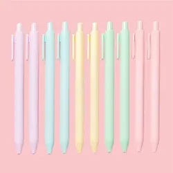10 Pcs/Set Kawaii Candy Colored Gel Pen Creative Macron Color Series Student Writing School Office Supply Stationery