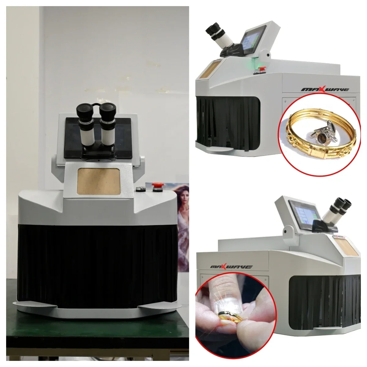 Maxwave Laser Welding Machine Jewelry 200W Mini Microscope CCD YAG Spot Welding Dental Braces Soldering Repairing