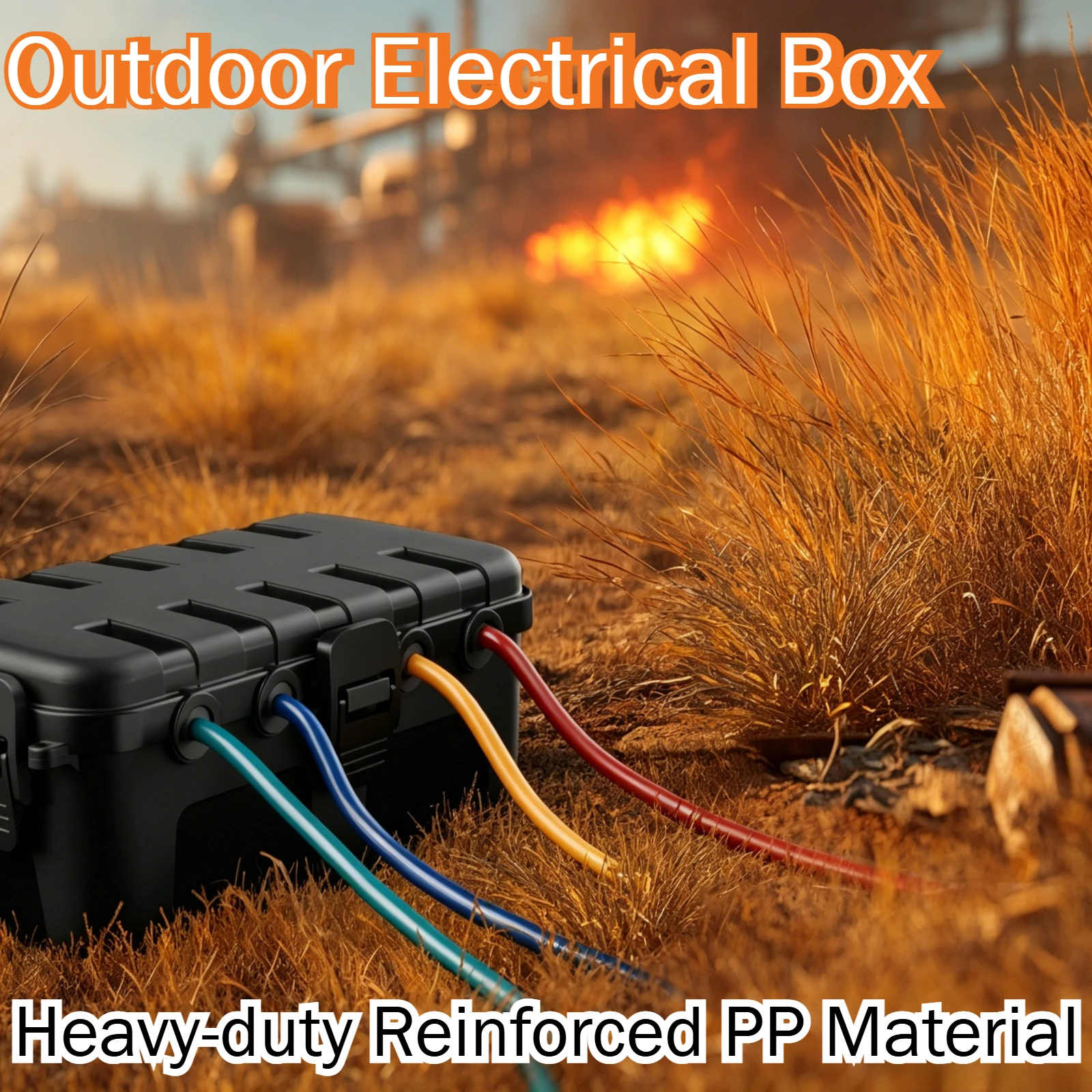 Medium Outdoor Electrical Box, Available in 10 Color Options Waterproof Extension Cord Cover for Protecting Plugs and Sockets