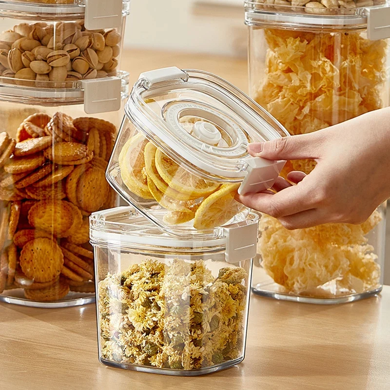 Electric Vacuum Seal Container, Coffee Beans Sealed Tank, Moisture-Proof Jar for Cereals Rice Storage view 5