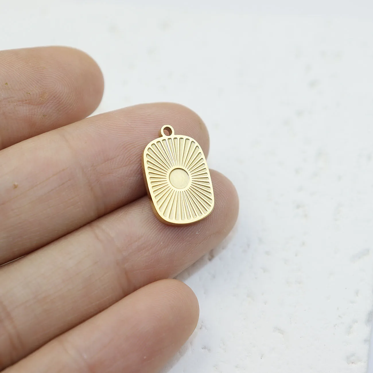 304L الفولاذ المقاوم للصدأ 5 قطعة مرآة البولندية مجوهرات الأزياء الإكسسوارات السحر DIY بها بنفسك الحرفية فراغ لوحة مقاوم للماء مضاد الأرجية #2