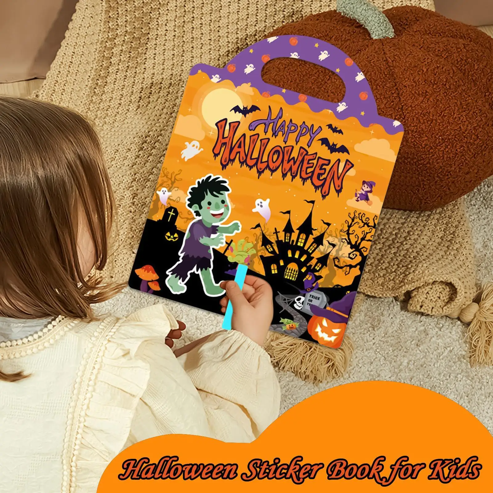 Sticker Book Toddler Halloween Creative Sticker Book For Kids Crafts Activities For Aged 3-6 Girls Baby Children Classroom Party