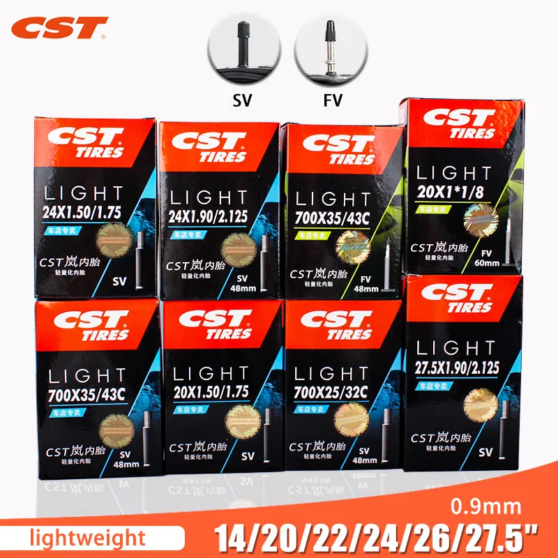 

Сверхлегкая велосипедная камера CST 24x1,5/1,75/1,9/2,125 20/24/26/27,5 дюймов 700C дорожный MTB велосипед 24x1 3/8 26x1 3/8 внутренняя камера