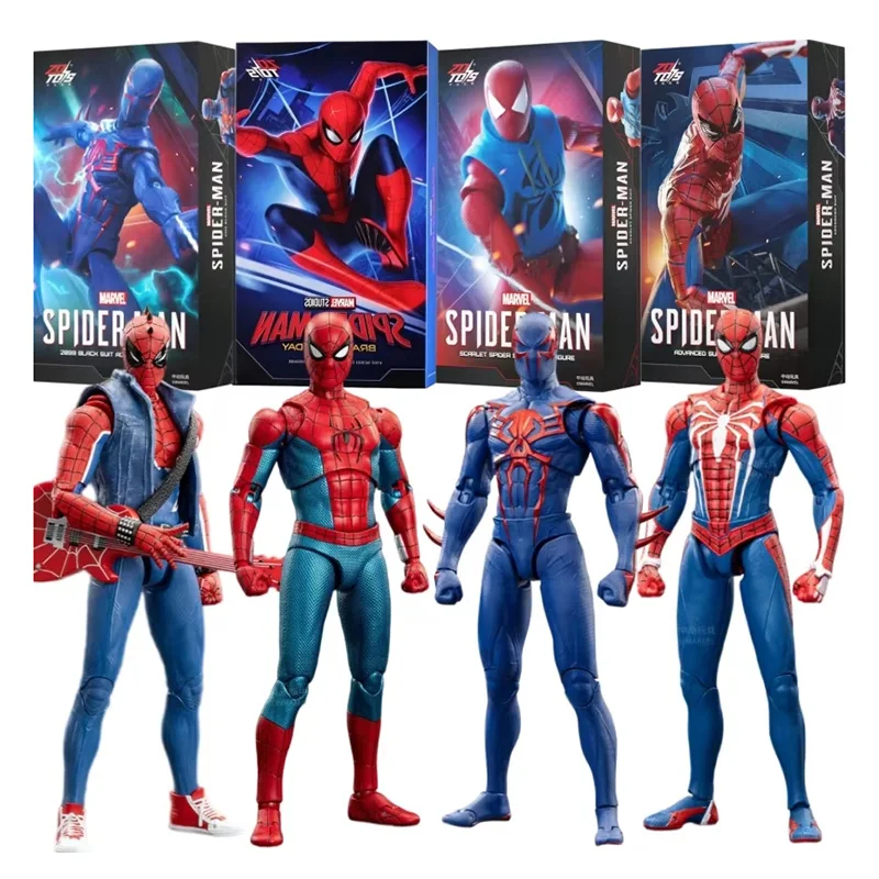 Zd Toys Oryginalny Spider-Man Nowy Strój Punkowy Scarlet Spider 2099 Zaawansowany Strój 1/10 Figurka Akcji Model Zabawka Prezent
