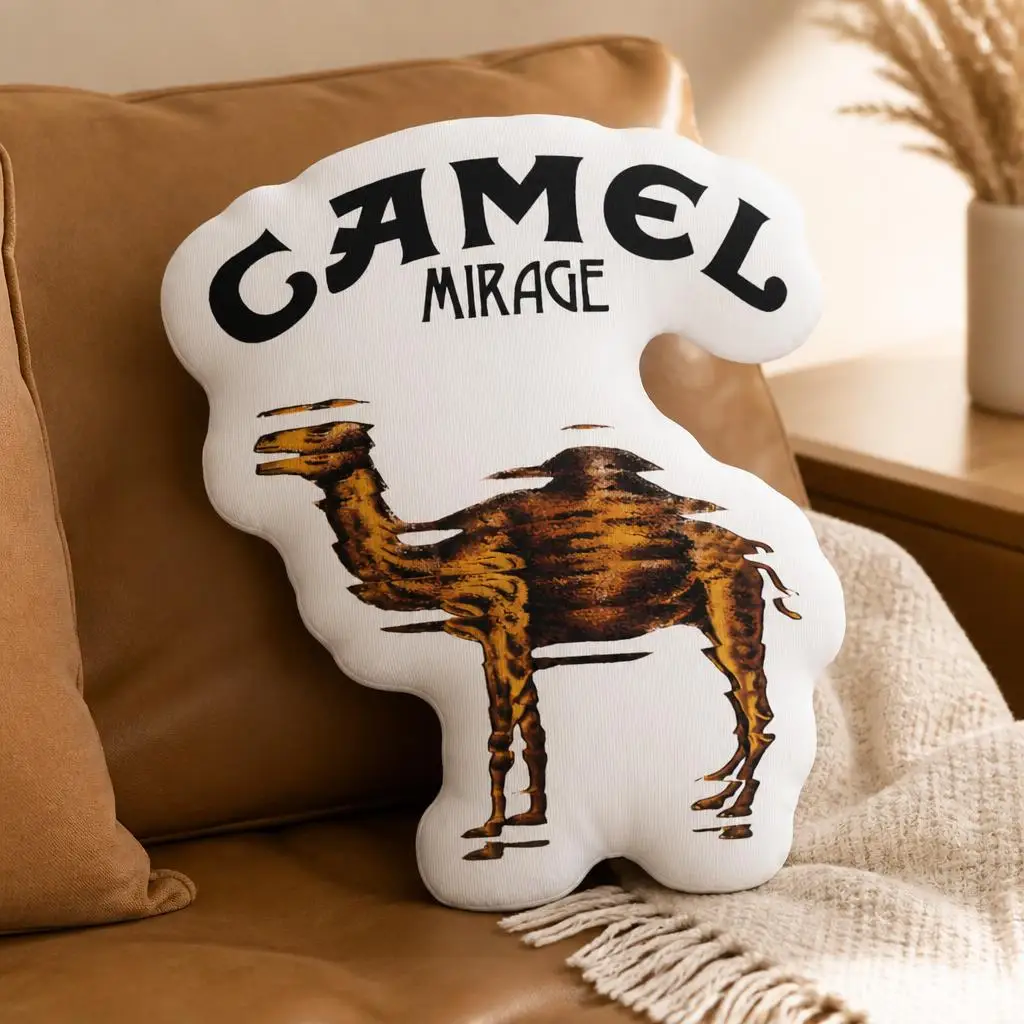 Camels Mirages Plush Pillow Cushion Irregular Stuffed Throw Pillow Home Decor Gift Sofa Bed Couch