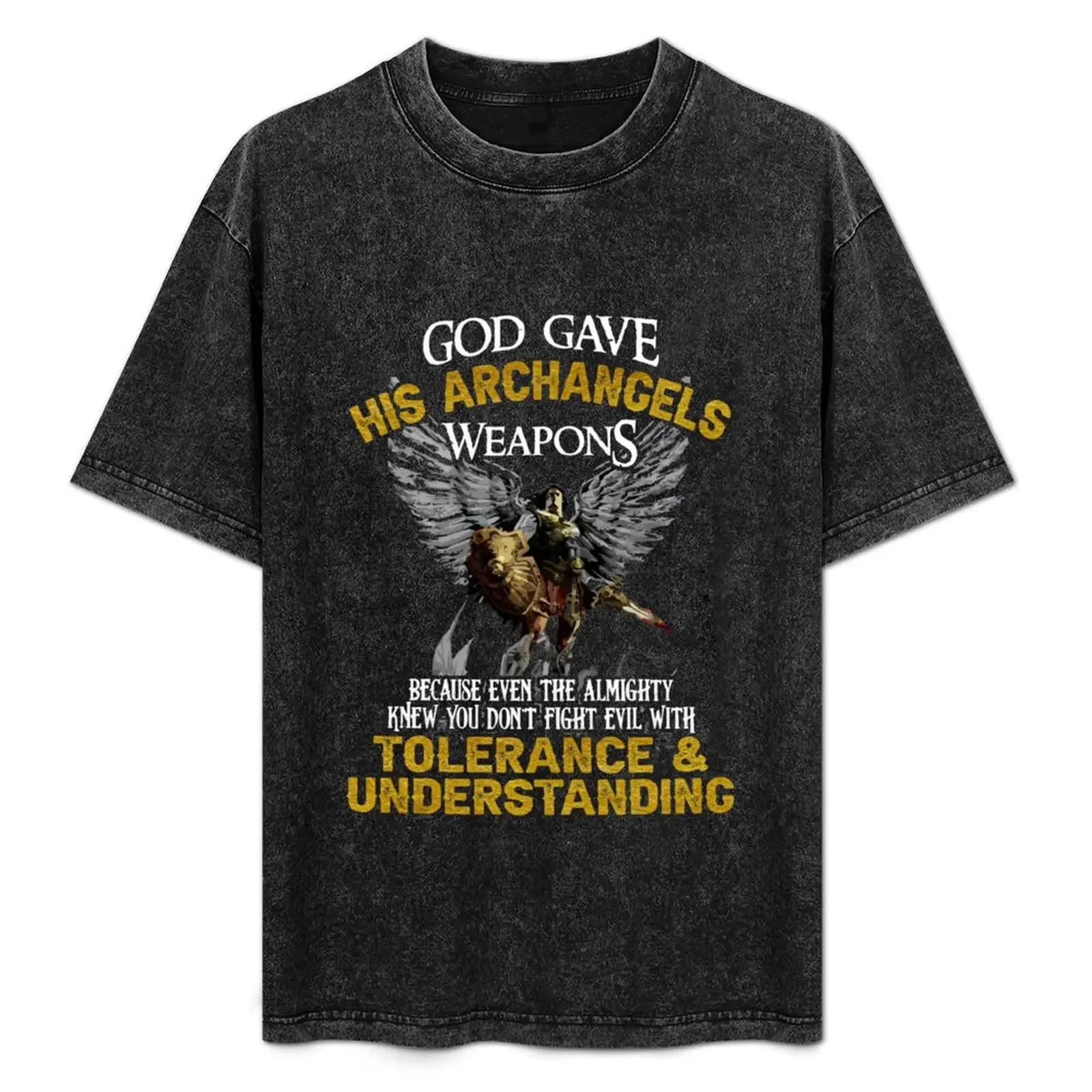 God Gave His Archangels Weapons - Funny T-Shirt Holiday Outdoor T-Shirt