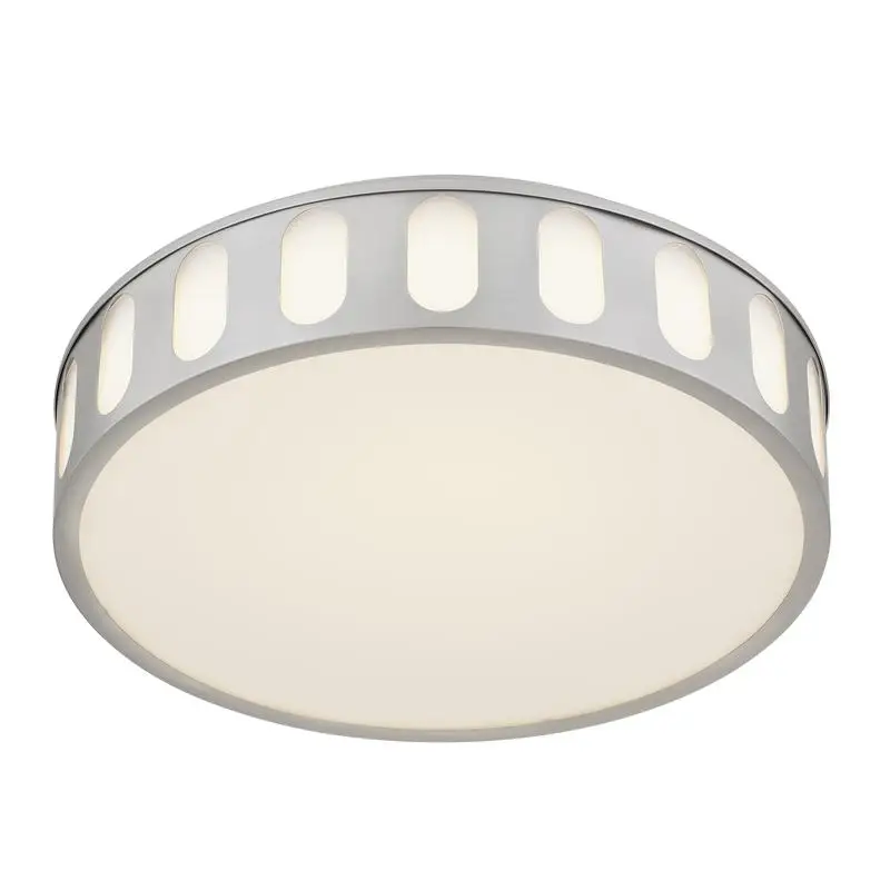 Luminária de teto embutida LED de níquel escovado de 15 polegadas