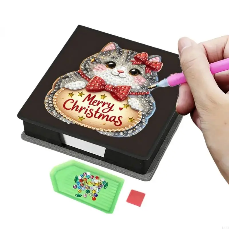  Fun DIY Rhinestones Art Acrylic Memo Pad Holder Craft Activity For Children And Teens