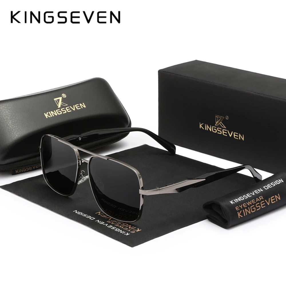 

Солнцезащитные очки KINGSEVEN классические для вождения, мужские и женские, поляризационные, антибликовые, повседневные, высокого качества