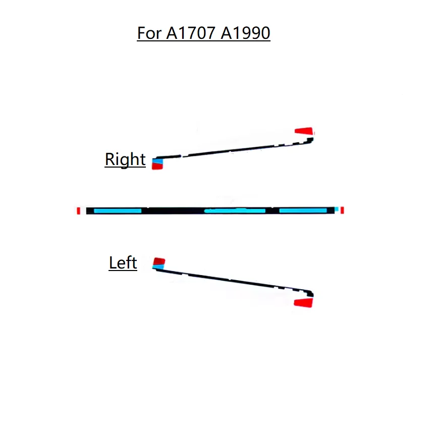 애플 맥북 A1707 A1990용 LCD 화면 접착 스트립 스티커 테이프 1개 세트