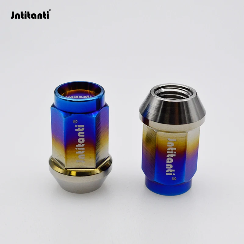 Jntitanti Gr5 titanium wheel  lug nut  cone seat M12x1.5x35mm close-end ring