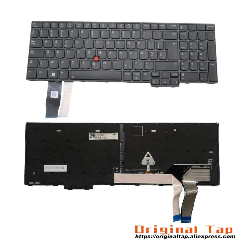 Бельгийская клавиатура с подсветкой BE для Lenovo Thinkpad L15 Gen 3 T16 P16s Gen 1 5N21D93618 5N21D93692 5N21D93766