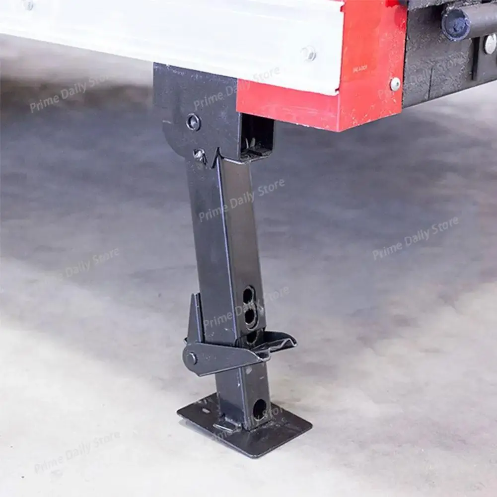 Adjustable Telescoping Trailer Stabilizer‑Jacks, 650‑LBS Load‑Capacity Swing‑Down Outrigger Supports