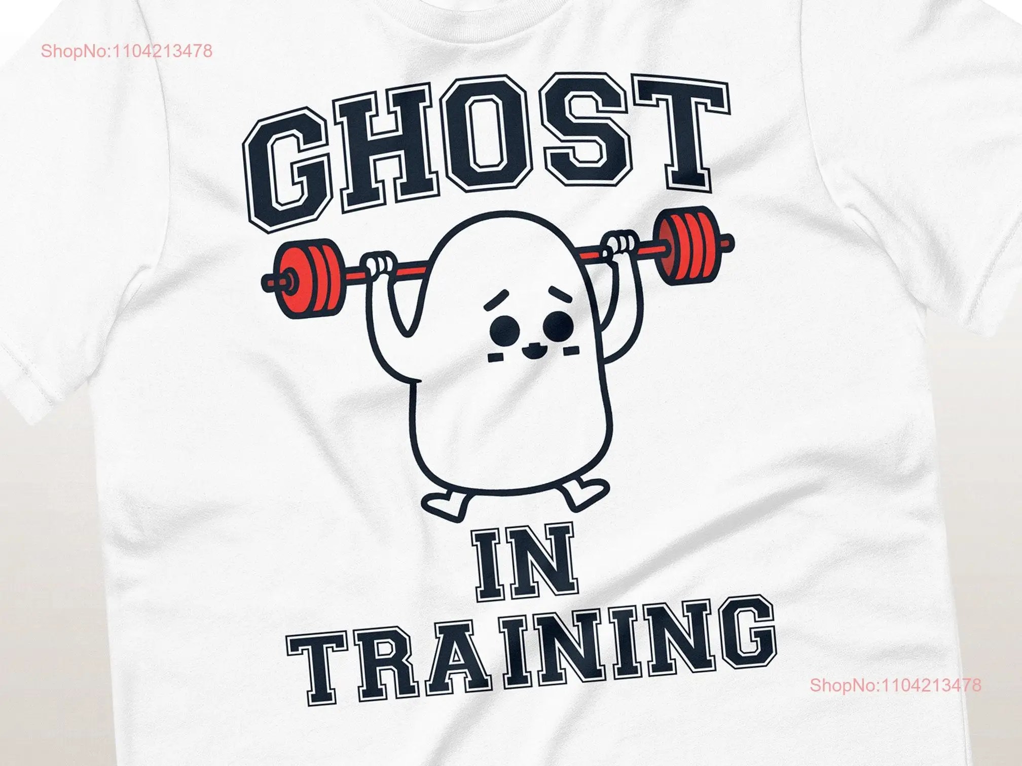 

Paranormal T Shirt Ghost In Training Weight Lifting long or short sleeves