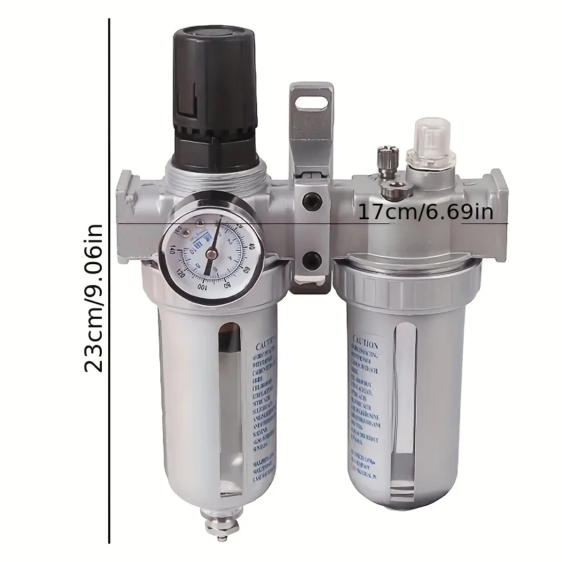 air-pressure-regulator-with-pressure-gauge（0-140psi），water-separator-for-semi-automatic-air-discharge-pipelines-of-air-compresso