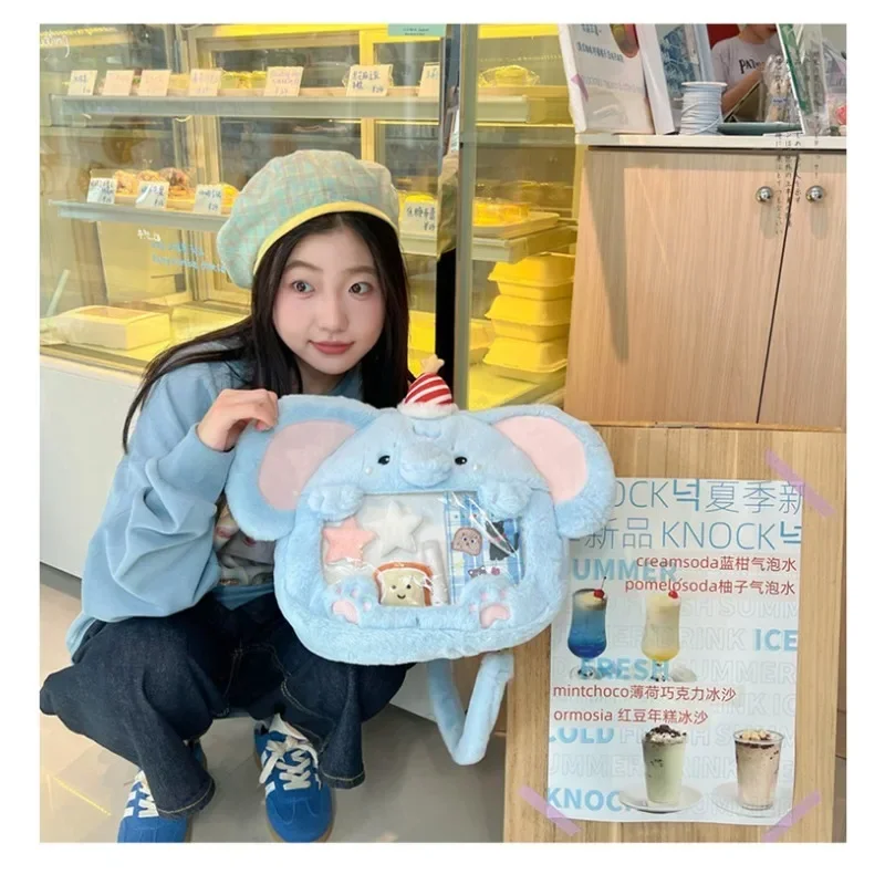 Mori Japanese Plush Cartoon Bag Elephant Backpack Secondary Kawaii High Value Large Capacity Cute Pain Bag Korean Joker Trend