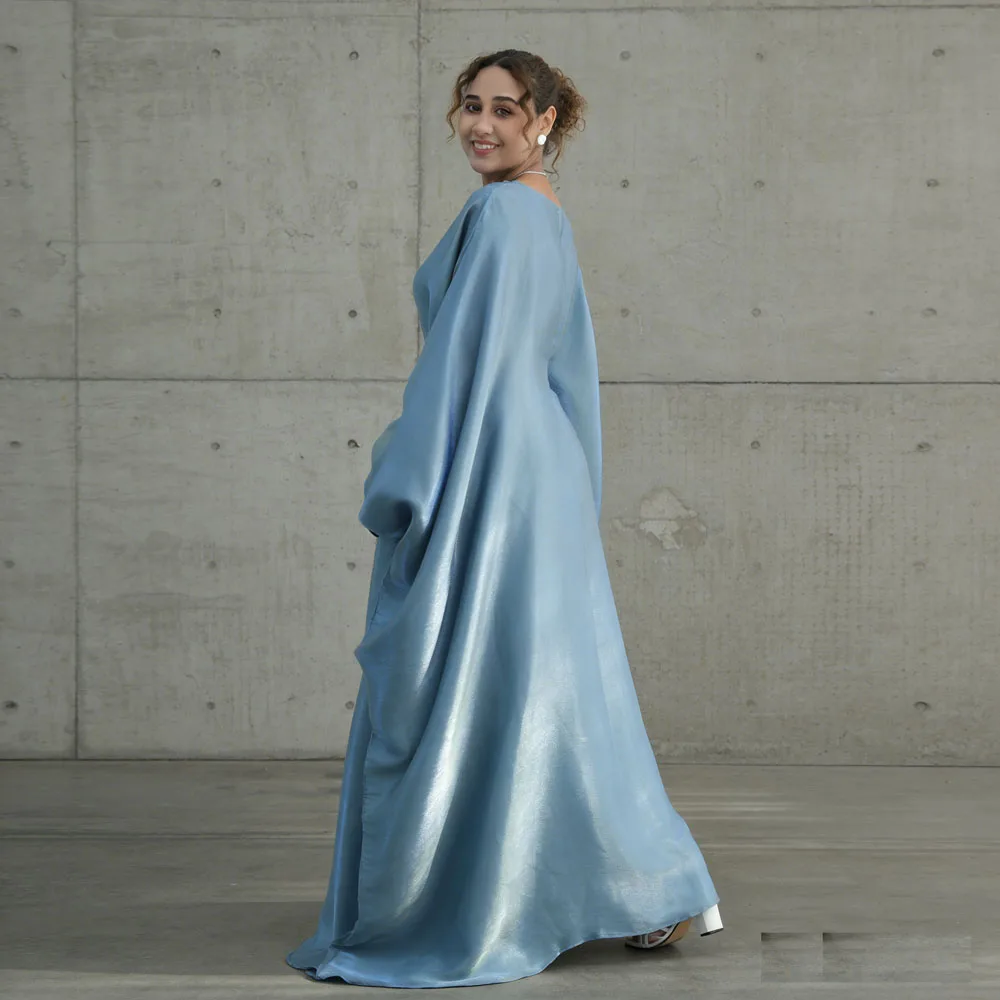 

Дубай Абая женское мусульманское платье с рукавами «летучая мышь» Рамадан Турция кафтан марокаин Femme Jalabiya скромная исламская одежда Kebaya арабский