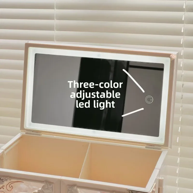 Acrylic Jewelry Display Boxes Necklace Rings Storage Case Large Capacity Jewellery Packaging Box Necklace Organizer Cases