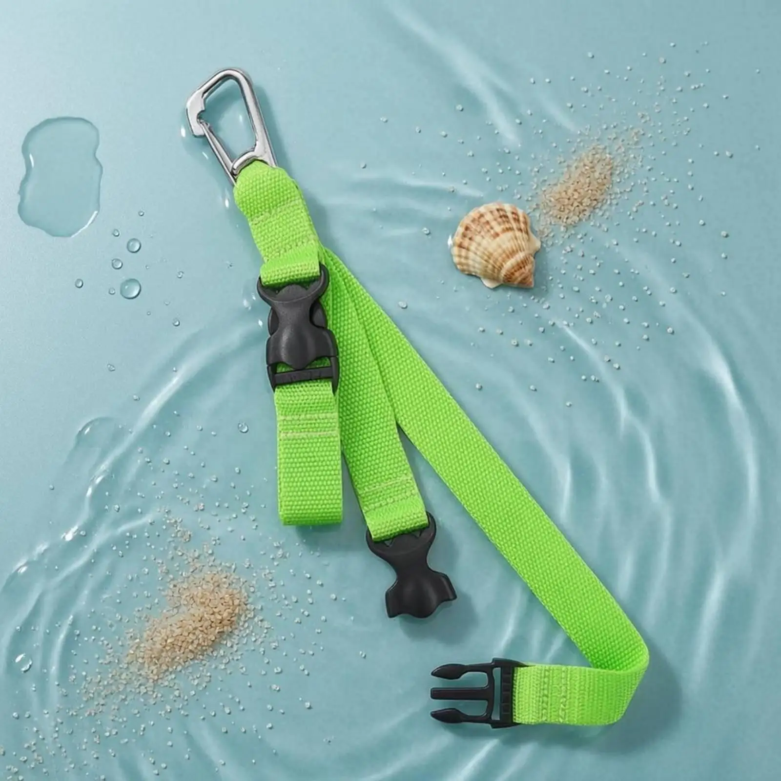 Diving Fin and Diving Visor Strap Fast-Release Buckles Accessory Clip Strap Nylon Strapping Scuba Fin Holder for Divers