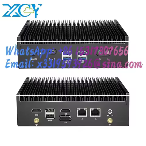 13th 12th Gen Core i3 i5 i7 1235U 1355U Win11 Pro 4K UHD Fanless Mini PC Dual 2.5G Ethernet WiFi6 Thunderbolt 4 Gaming Computer