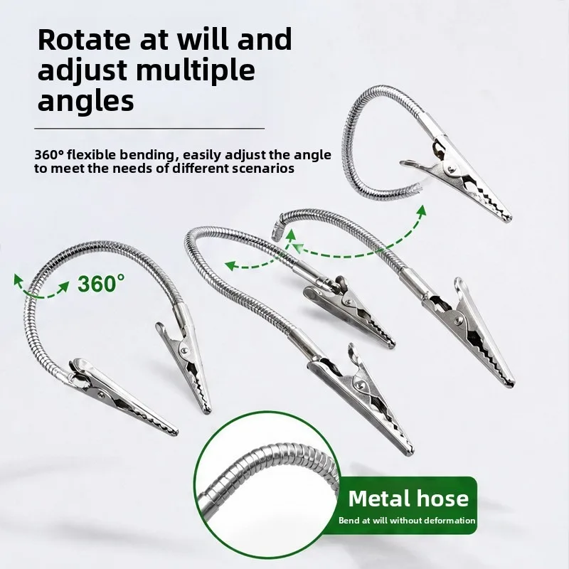 1/3pcs Double-ended Mosquito-repellent Incense Clip Universal Crocodile Clip Bracket Broken Incense Clip Extended Hose